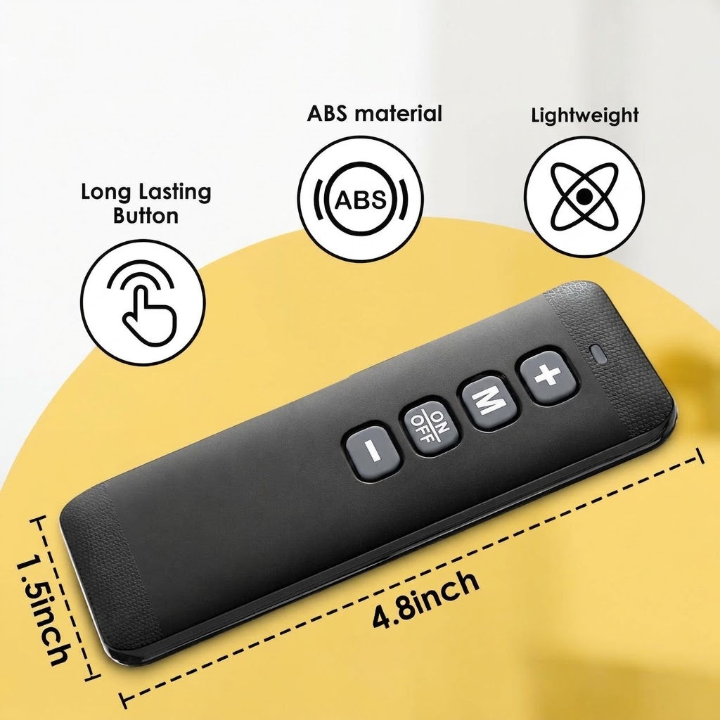 Replacement Remote Control for Walking Pad & Treadmill – Wireless Under Desk Running Machine Controller with Speed, Mode & On/Off Buttons